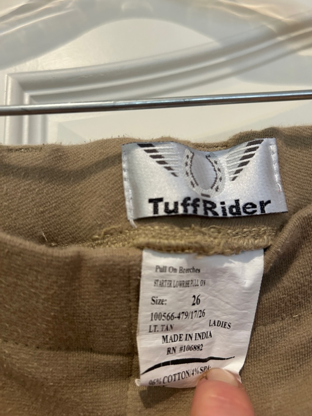 Tan Women’s Riding Breeches - Picture 2 of 5